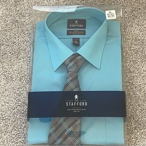 Men Stafford Dress Shirt Size XL